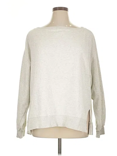 Pre-owned Fabletics Pullover Sweater In Silver