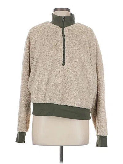 Pre-owned Fabletics Pullover Sweater In Tan