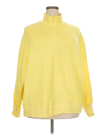 Pre-owned Fabletics Pullover Sweater In Yellow