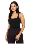 Fabletics Pureluxe Built-in Bra Tank In Black