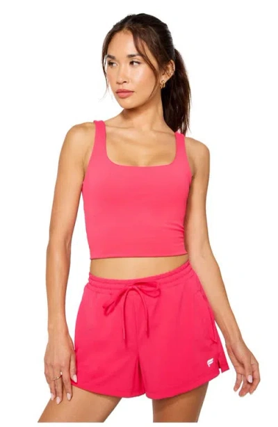 Fabletics Pureluxe Built-in Bra Tank In Pink