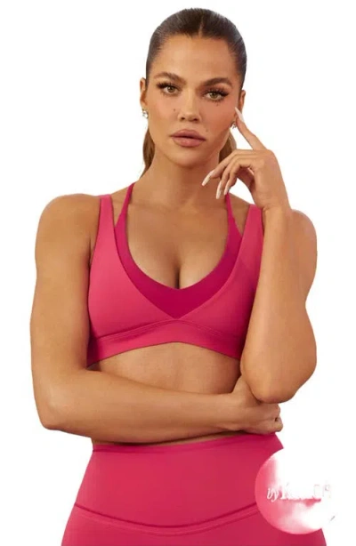 Fabletics Pureluxe Double Layer Push-up Low Impact Bra In Pink