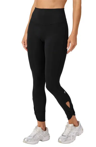 Fabletics Pureluxe High-waisted Tlc Twist 7/8 Legging In Black