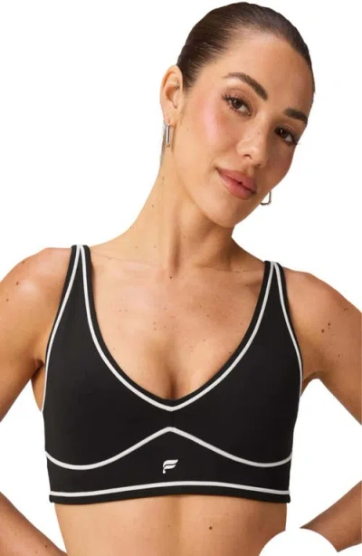 Fabletics Pureluxe Longline Low Impact Bra In Black