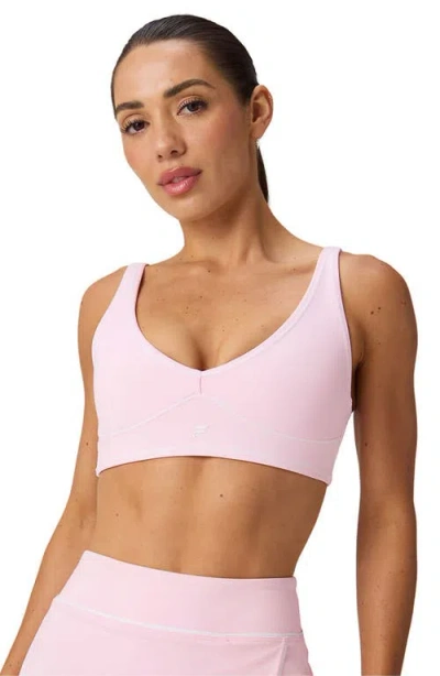 Fabletics Pureluxe Longline Low Impact Bra In Pink