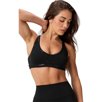 Fabletics Pureluxe Push-up Low Impact Bra In Black