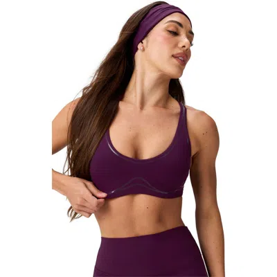 Fabletics Pureluxe Push-up Low Impact Bra In Brown