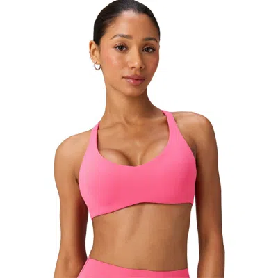 Fabletics Pureluxe Push-up Low Impact Bra In Peony Pop