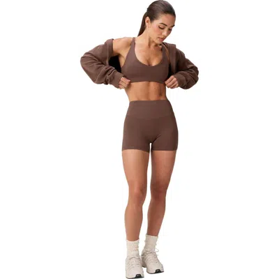 Fabletics Pureluxe Push-up Low Impact Bra In Brown