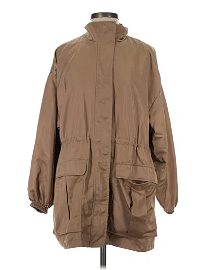 Pre-owned Fabletics Raincoat In Brown