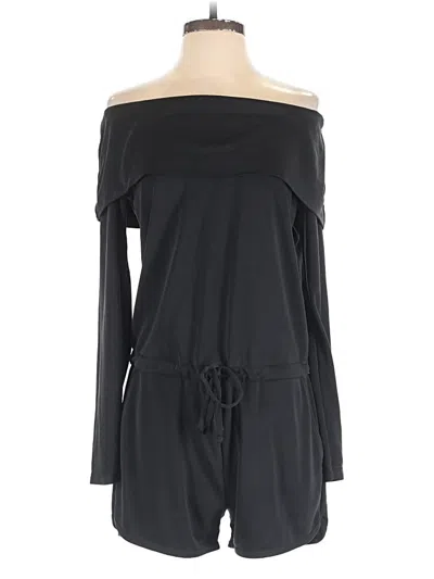 Pre-owned Fabletics Romper In Black