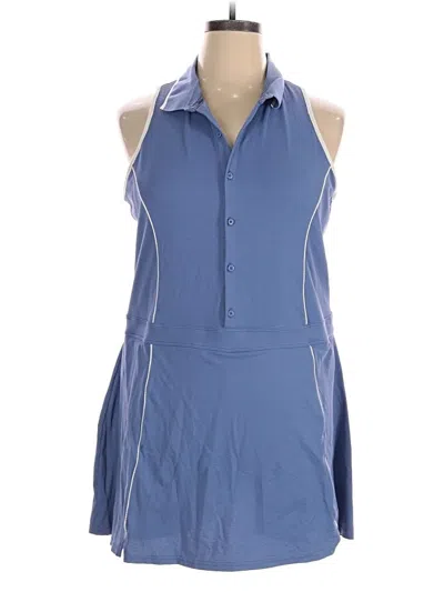 Pre-owned Fabletics Romper In Blue