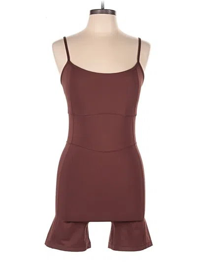Pre-owned Fabletics Romper In Brown