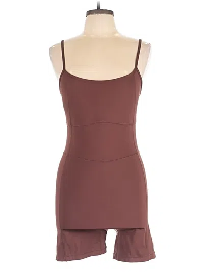 Pre-owned Fabletics Romper In Brown