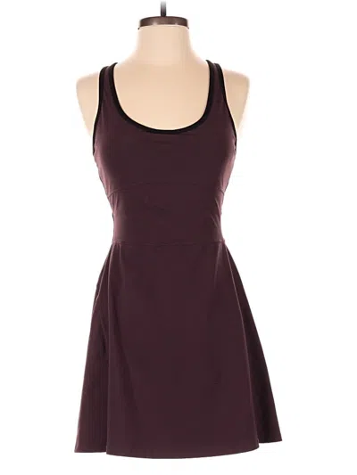 Pre-owned Fabletics Romper In Burgundy