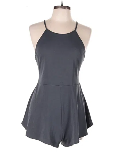 Pre-owned Fabletics Romper In Gray