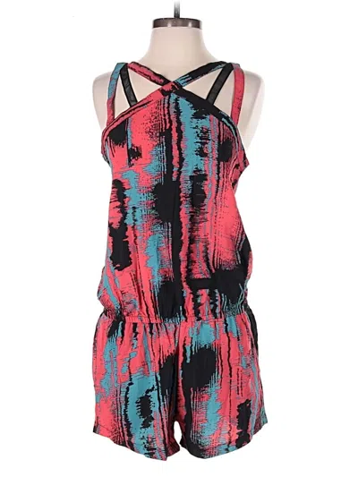 Pre-owned Fabletics Romper In Red