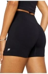 Fabletics Seamless Scrunch 4'' Short In Black