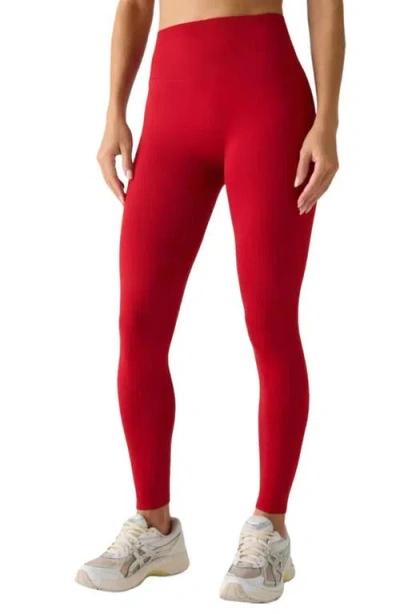 Fabletics Seamless Scrunch High-waisted Legging In Red