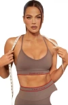 Fabletics Seamless V-neck Low Impact Bra In Neutral