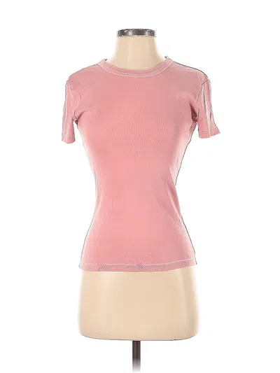 Pre-owned Fabletics Short Sleeve T-shirt In Pink