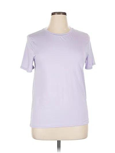 Pre-owned Fabletics Short Sleeve T-shirt In Purple