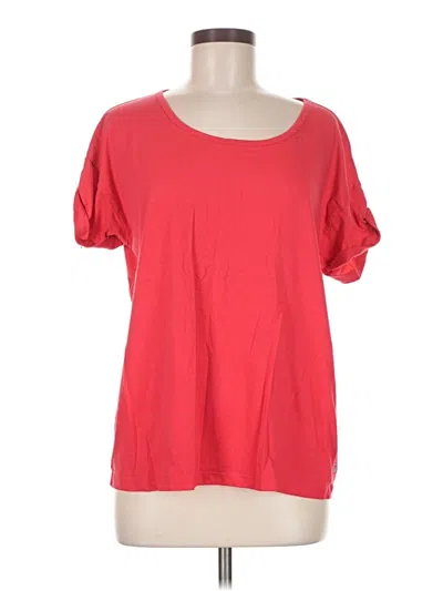 Pre-owned Fabletics Short Sleeve T-shirt In Red