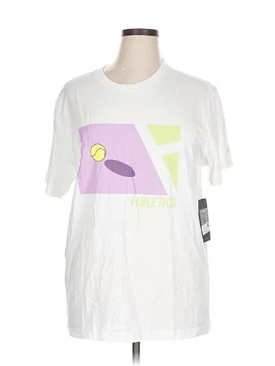 Pre-owned Fabletics Short Sleeve T-shirt In White