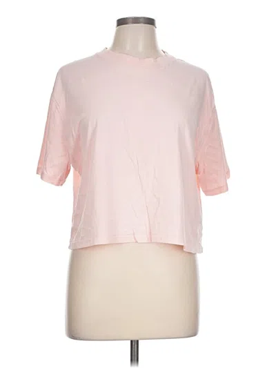 Pre-owned Fabletics Short Sleeve Top Pink Mock Neckline Tops