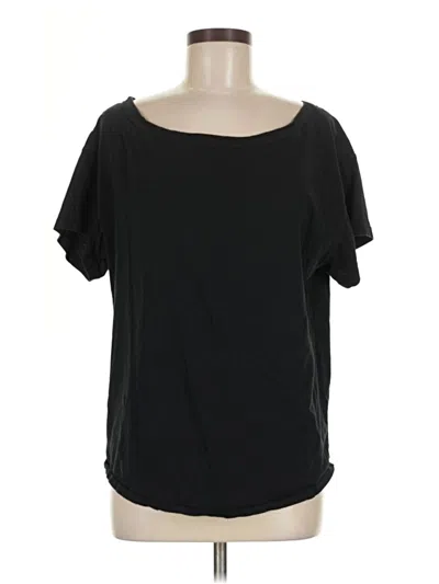 Pre-owned Fabletics Short Sleeve T-shirt In Black