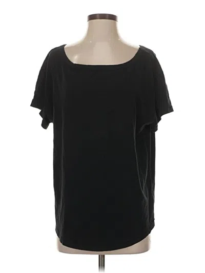 Pre-owned Fabletics Short Sleeve T-shirt In Black