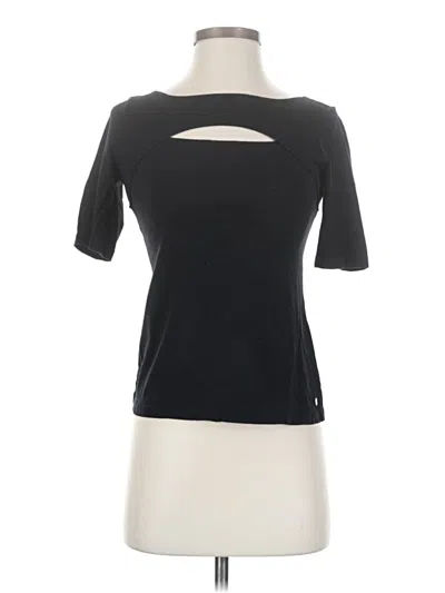 Pre-owned Fabletics Short Sleeve T-shirt In Black