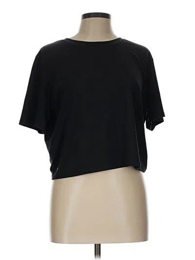Pre-owned Fabletics Short Sleeve T-shirt In Black