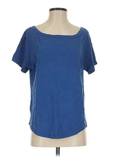 Pre-owned Fabletics Short Sleeve T-shirt In Blue