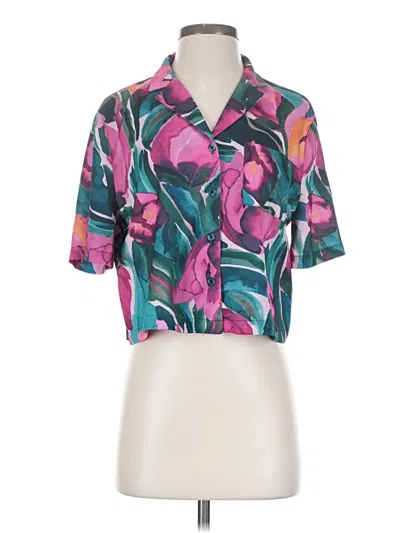 Pre-owned Fabletics Short Sleeve T-shirt In Blue