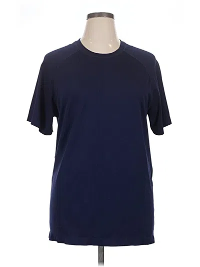 Pre-owned Fabletics Short Sleeve T-shirt In Blue