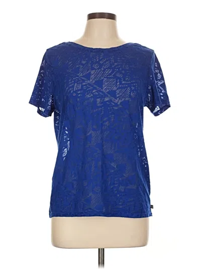 Pre-owned Fabletics Short Sleeve T-shirt In Blue