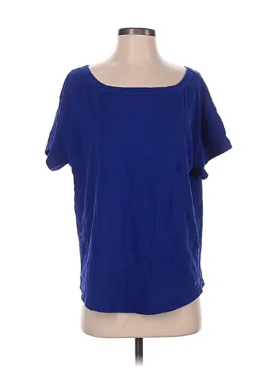 Pre-owned Fabletics Short Sleeve T-shirt In Blue