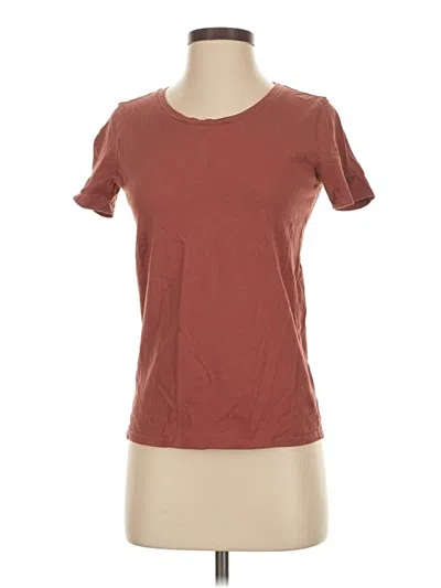 Pre-owned Fabletics Short Sleeve T-shirt In Brown