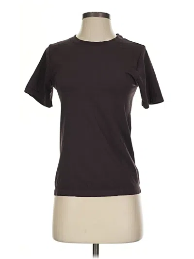 Pre-owned Fabletics Short Sleeve T-shirt In Brown