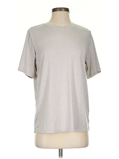 Pre-owned Fabletics Short Sleeve T-shirt In Gray