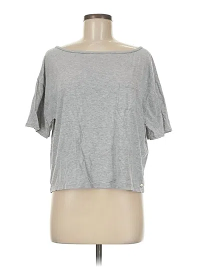 Pre-owned Fabletics Short Sleeve T-shirt In Gray