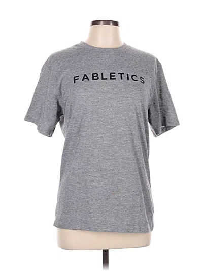 Pre-owned Fabletics Short Sleeve T-shirt In Gray