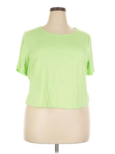 Pre-owned Fabletics Short Sleeve T-shirt In Green