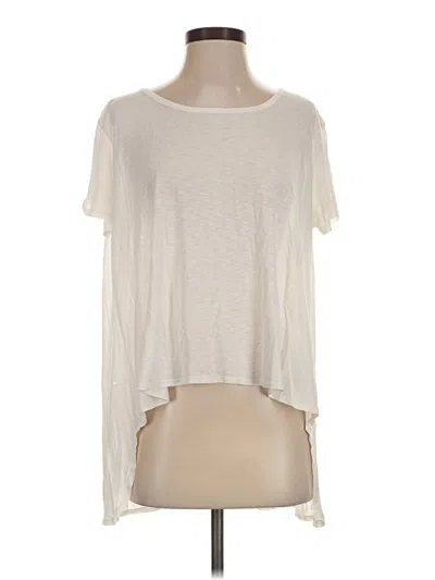 Pre-owned Fabletics Short Sleeve T-shirt In Ivory