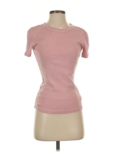 Pre-owned Fabletics Short Sleeve T-shirt In Pink