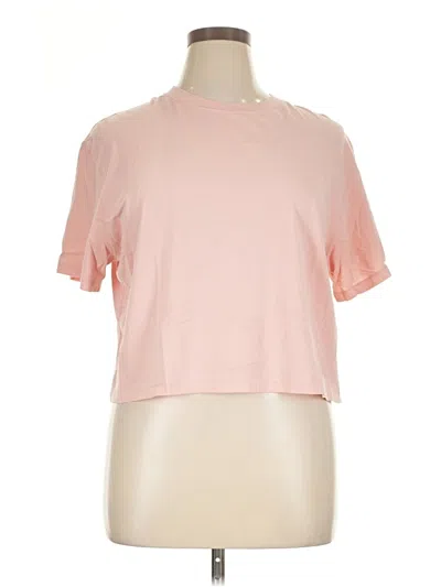 Pre-owned Fabletics Short Sleeve T-shirt In Pink