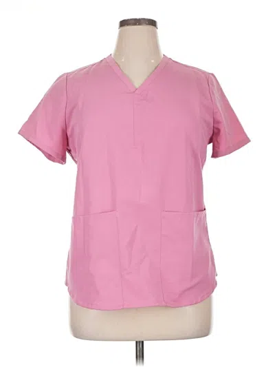 Pre-owned Fabletics Short Sleeve T-shirt In Pink
