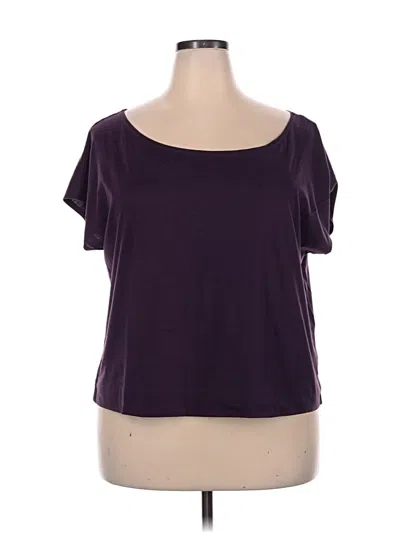 Pre-owned Fabletics Short Sleeve T-shirt In Purple