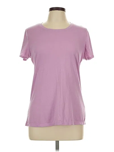 Pre-owned Fabletics Short Sleeve T-shirt In Purple